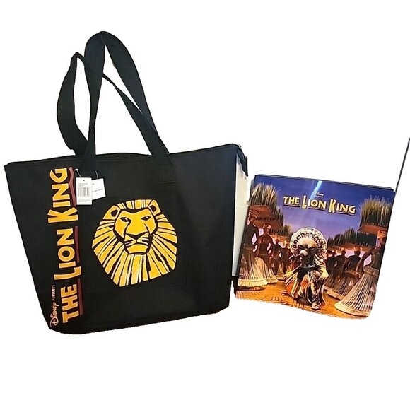 THE LION KING Off-Broadway Zippered Tote Bag and Program Musical NEW - Picture 1 of 11